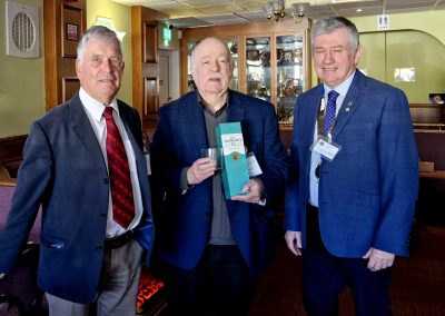 Presentation to Mick Baker