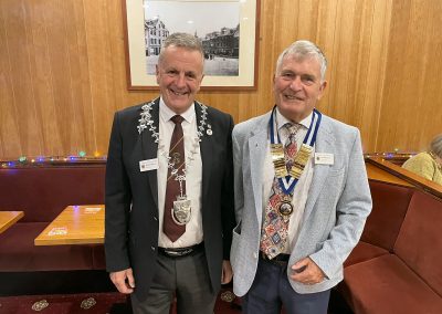 Provost Derek Green with President Jim Hannan
